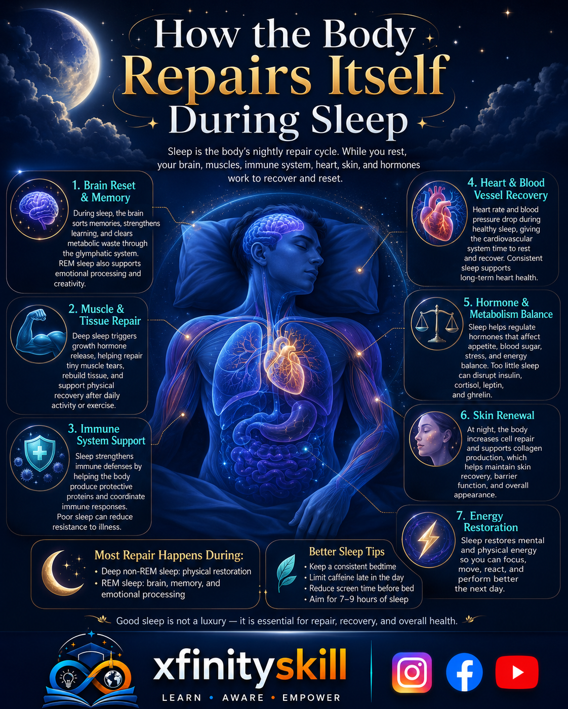 How the Body Repairs Itself During Sleep
