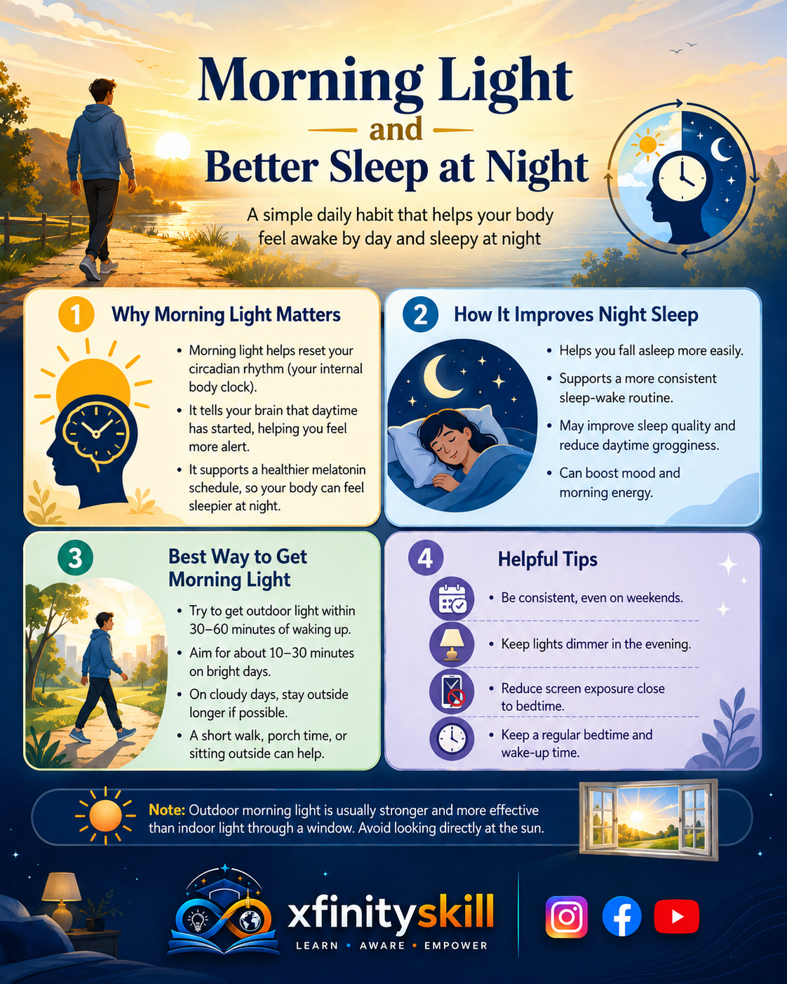 Morning Light and Better Sleep at Night