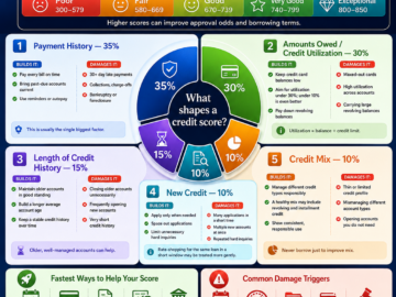 Credit Score Anatomy: What Builds or Damages It