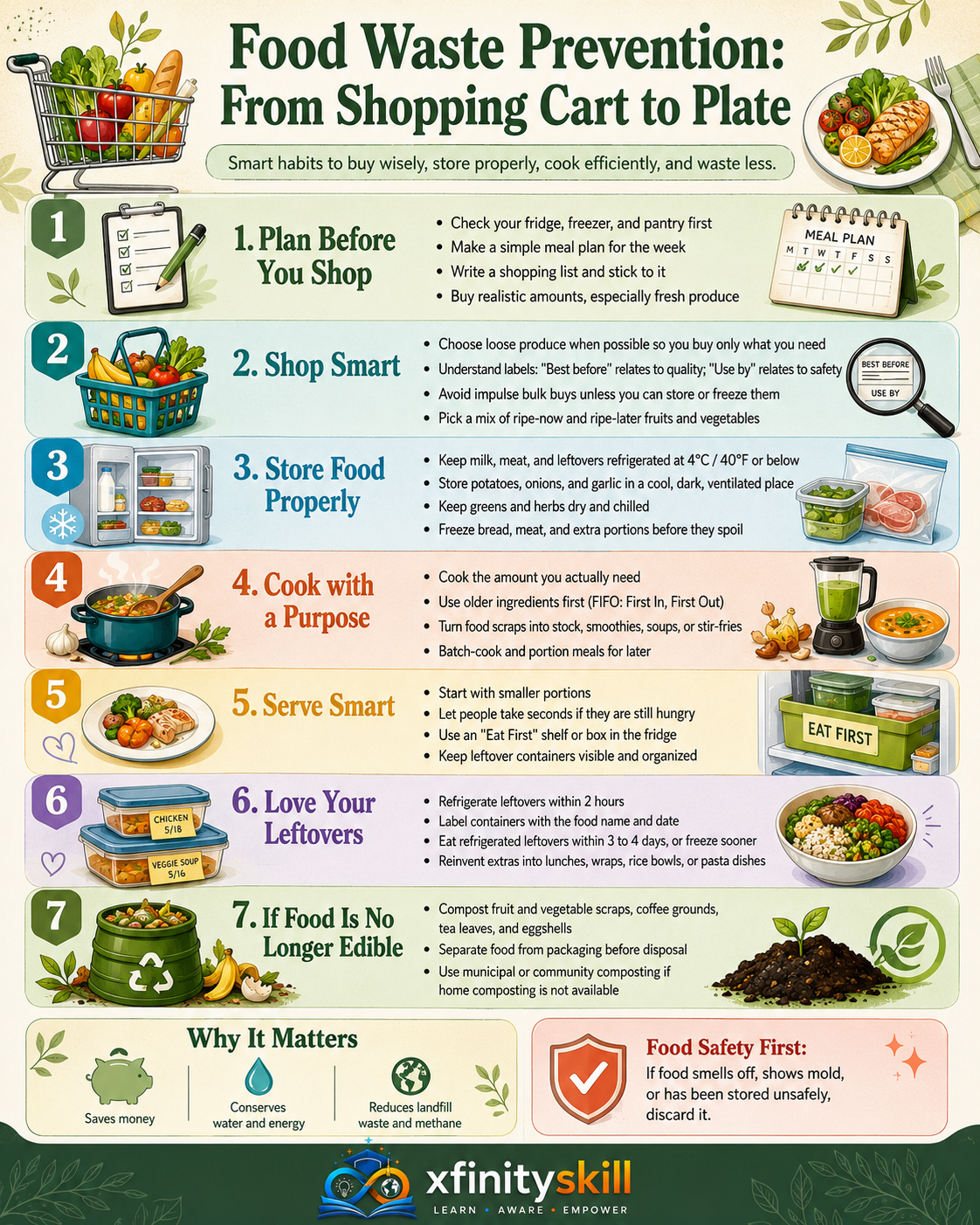 Food Waste Prevention: From Shopping Cart to Plate