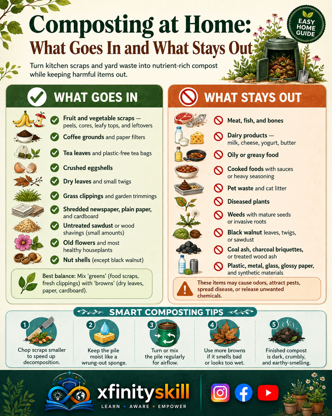 Composting at Home: What Goes In and What Stays Out