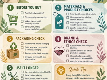 Sustainable Shopping Checklist