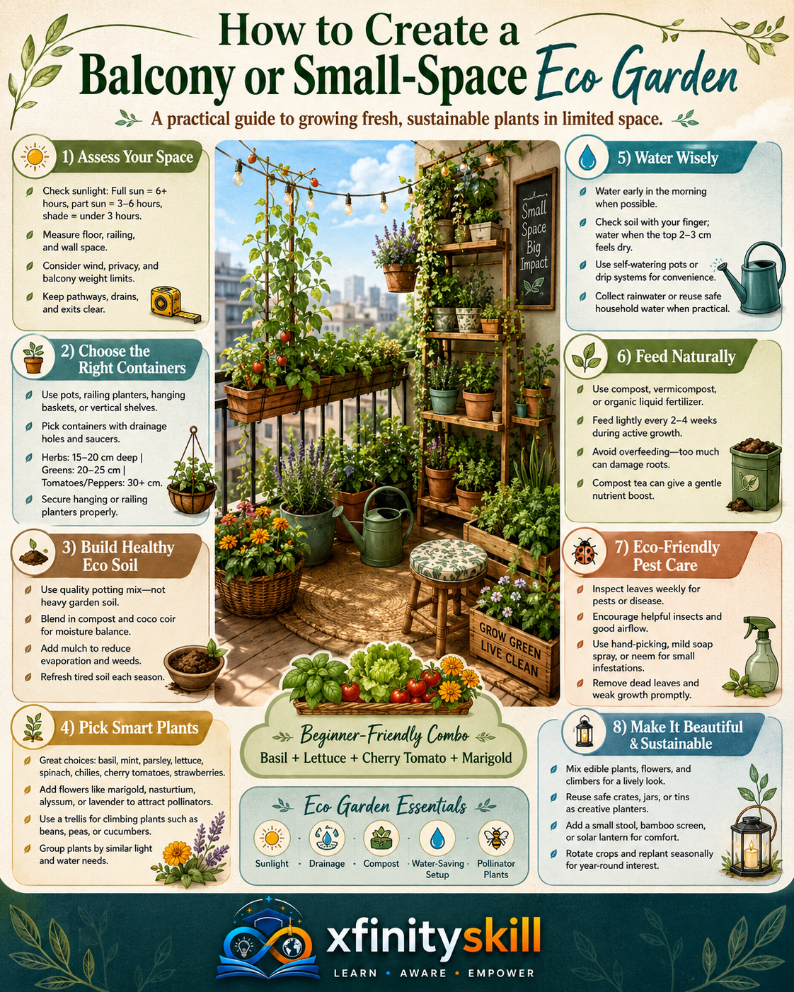 How to Create a Balcony or Small-Space Eco Garden
