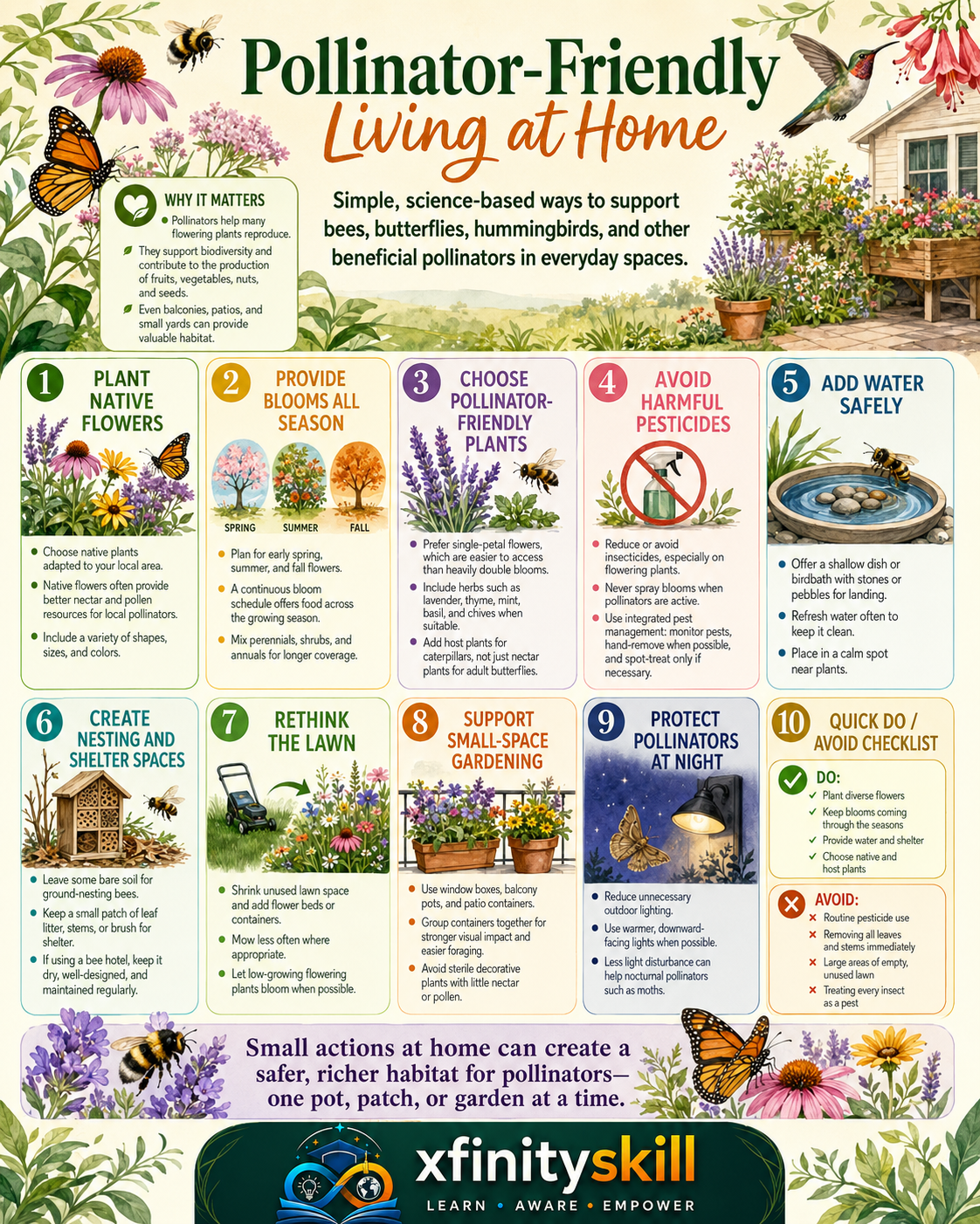 Pollinator-Friendly Living at Home
